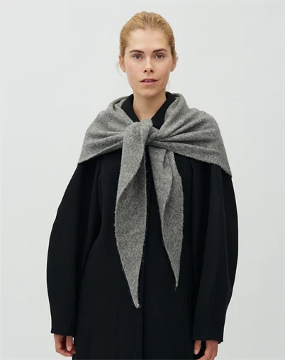 Mbym - Sevyn-M Tørklæde - Medium Grey Melange